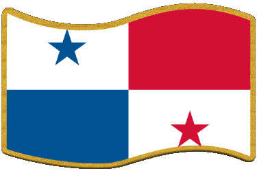 Rectangle Panama America Flags 