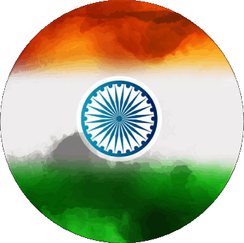 Rond Inde Asie Drapeaux 