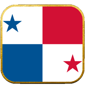 Quadrato Panama America Bandiere 