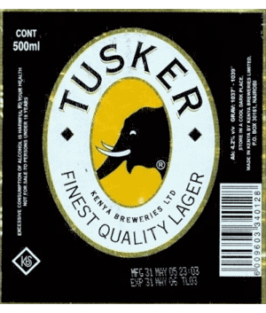 Tusker Kenya Beers Drinks 