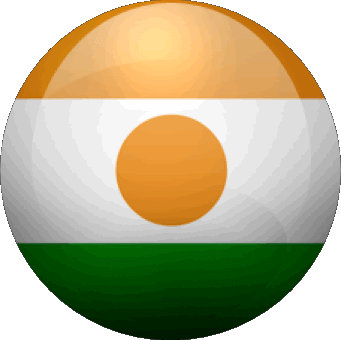 Rond Niger Afrique Drapeaux 
