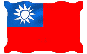 Ondulation Taiwan Asie Drapeaux 