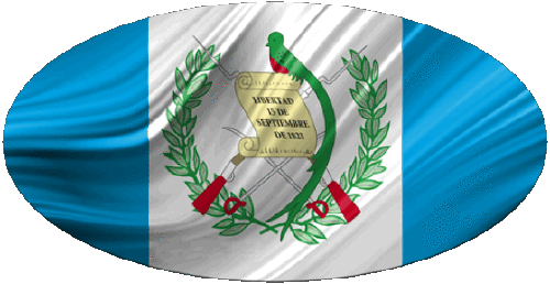 Oval Guatemala Amerika Fahnen 