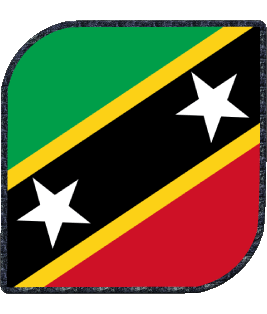 Plaza Saint Kitts y Nevis América Banderas 