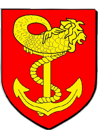 Wappen-Wappen VERTRIEU 38 Abteilungen - Städte Frankreich Fahnen 