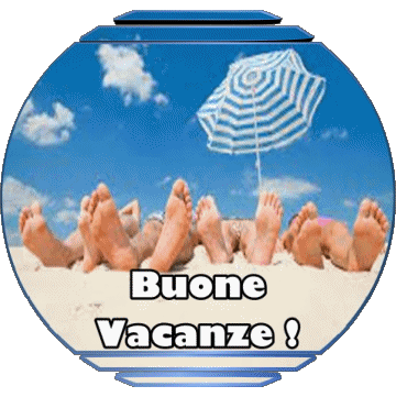 02 Sfondo trasparente Buone Vacanze Italiano Messagi 