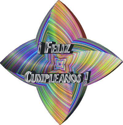 018 Transparenter Hintergrund Abstracto - Geométrico Feliz Cumpleaños Spanisch Nachrichten 