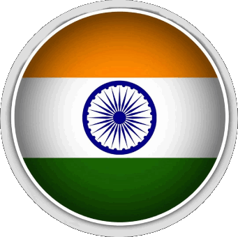 Rond Inde Asie Drapeaux 