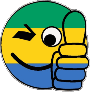 Faccina - OK Gabon Africa Bandiere 