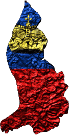 Mapa Liechtenstein Europa Banderas 