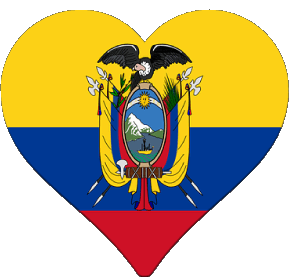 Coeur Colombie Amériques Drapeaux 