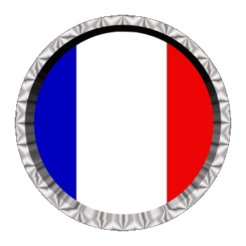 Round - Rings National France Flags 