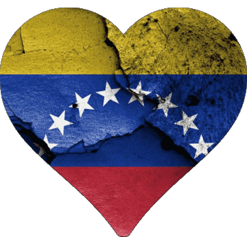 Corazón Venezuela América Banderas 