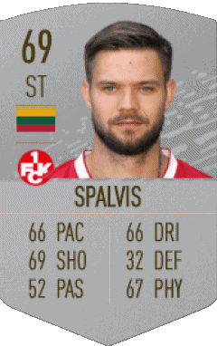 Lukas Spalvis Lituanie F I F A - Joueurs Cartes Jeux Vidéo Multi Média 
