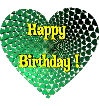 009 Heart Happy Birthday Inglese Messagi 