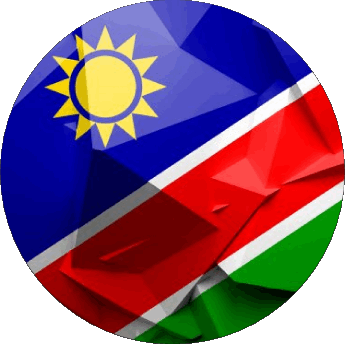 Rond Namibie Afrique Drapeaux 