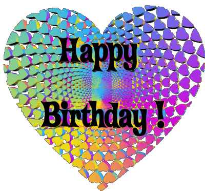 012 Heart Happy Birthday Anglais Messages 