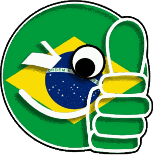 Smiley - OK Brazil America Flags 