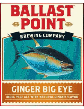 Ginger Big Eye-Ginger Big Eye Ballast Point USA Bières Boissons 