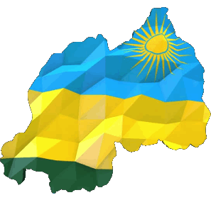 Carte Rwanda Afrique Drapeaux 