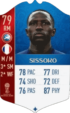 Moussa Sissoko Francia F I F A - Jugadores  cartas Vídeo Juegos Multimedia 