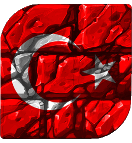 Carré Turquie Asie Drapeaux 