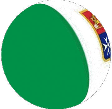 Kugel - Würfel National Italien Europa Fahnen 