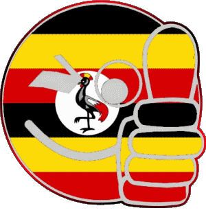 Smiley - OK Uganda Africa Flags 