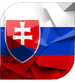 Square Slovakia Europe Flags 