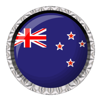 Rotondo - Anelli Nuova Zelanda Oceania Bandiere 