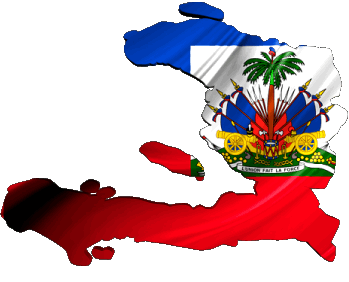 Carte Haïti Amériques Drapeaux 