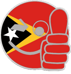Smiley - OK Timor Oriental Asie Drapeaux 