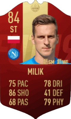 Arkadiusz Milik Polonia F I F A - Jugadores  cartas Vídeo Juegos Multimedia 