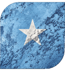 Square Somalia Africa Flags 