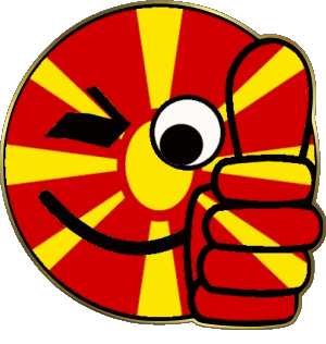 Smiley - OK Mazedonien Europa Fahnen 