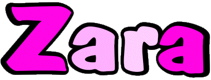 Zara Z FEMININE - UK - USA - IRL - AUS - NZ First Names 