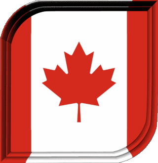 Carré Canada Amériques Drapeaux 