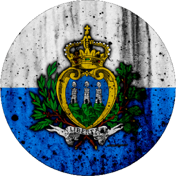 Rond Saint Marin Europe Drapeaux 