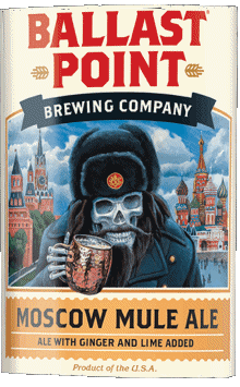 Moscow mule ale-Moscow mule ale Ballast Point USA Bières Boissons 