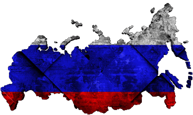 Map Russia Europe Flags 