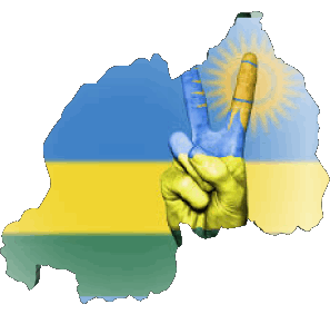 Carte Rwanda Afrique Drapeaux 