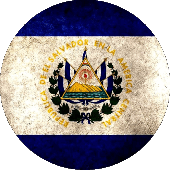 Runde Salvador Amerika Fahnen 