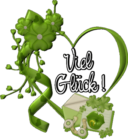 07 Fond Transparent Viel Glück Allemand Messages 