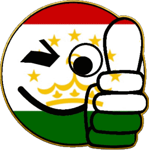 Smiley - OK Tadschikistan Asien Fahnen 