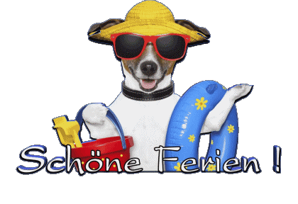 03 Sfondo trasparente Schöne Ferien Tedesco Messagi 