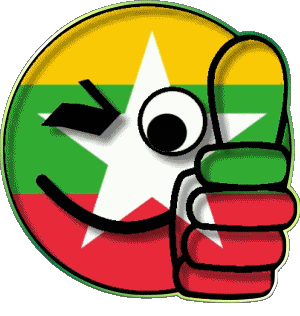 Faccina - OK Burma Asia Bandiere 