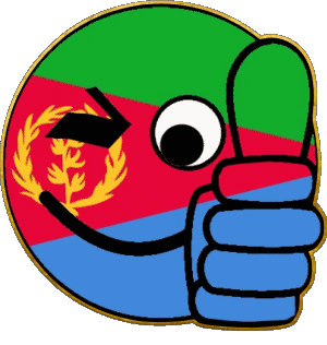 Faccina - OK l'Eritrea Africa Bandiere 