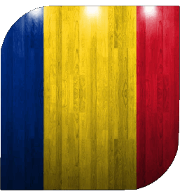 Quadrato Romania Europa Bandiere 