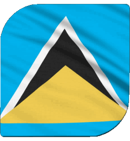 Platz St. Lucia Amerika Fahnen 