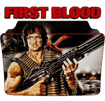 Logo First blood Rambo Movies International Multi Media 